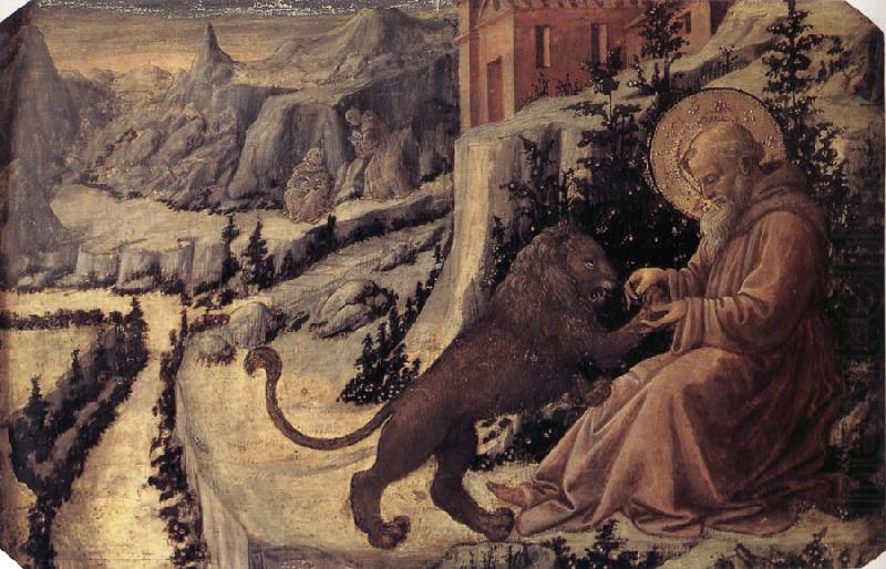St Jerome and the Lion, Fra Filippo Lippi